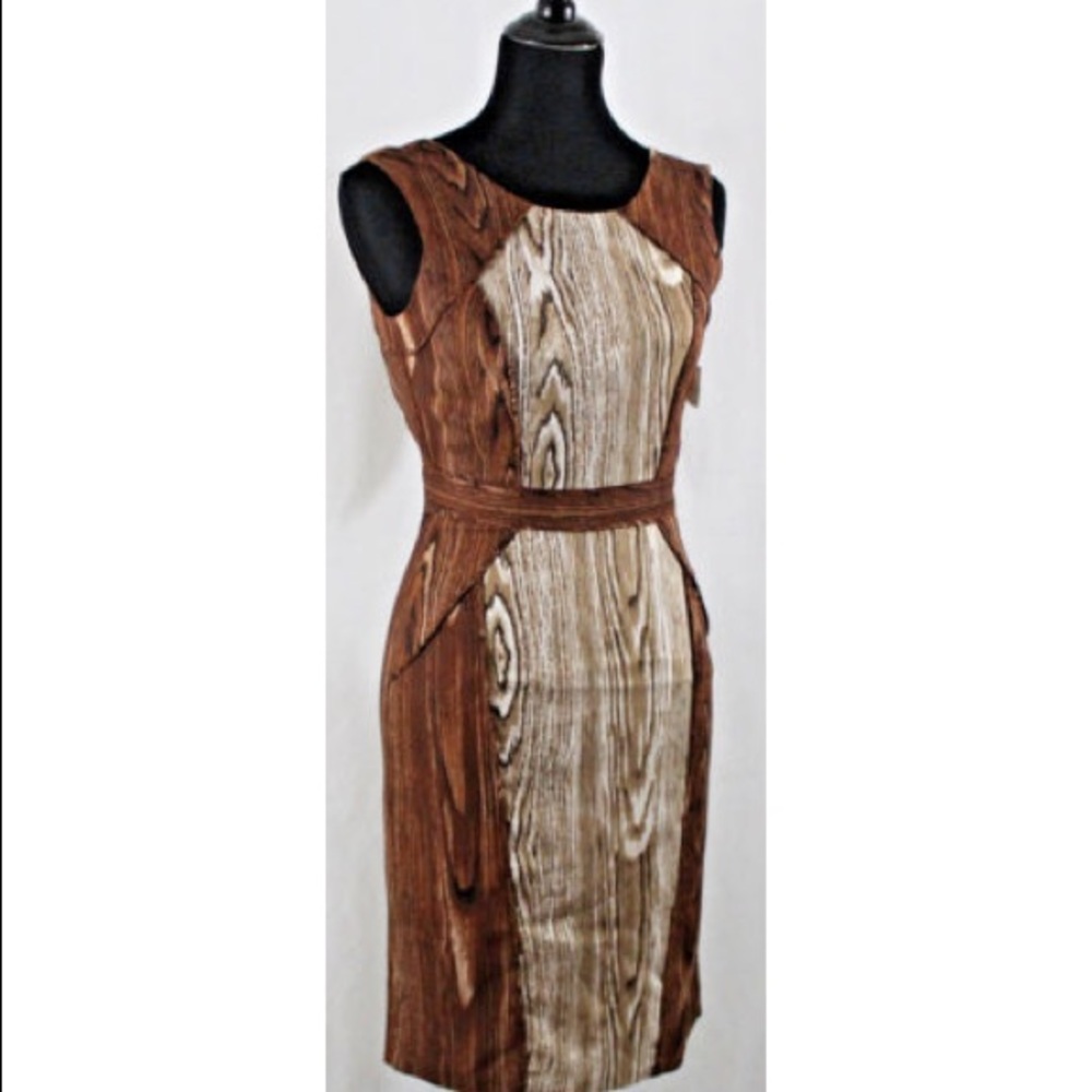 BCBG MaxAzria Pencil Dress 2 Sleeveless Brown NWT