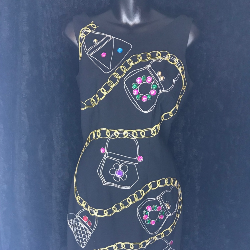 Chains n' Purses themed dress with gems