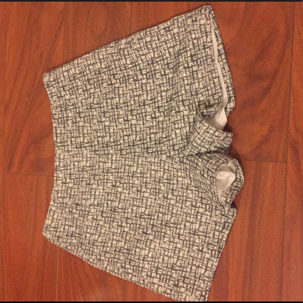 Holiday black and white high waisted shorts!