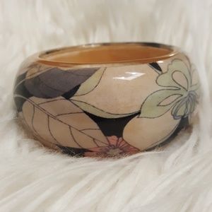 Oversized flower bangle