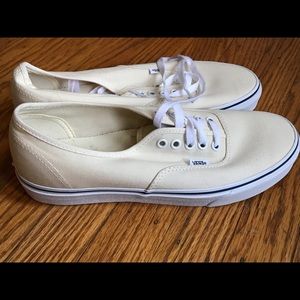 Vans Authentic, white. Never worn.