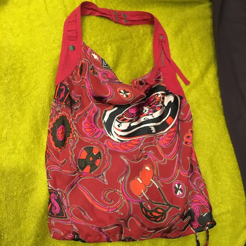 Silk halter top
