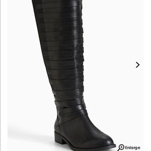 Torrid Strappy Front Knee Boots (Wide Calf&Width)