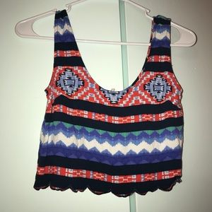 Tribal crop top