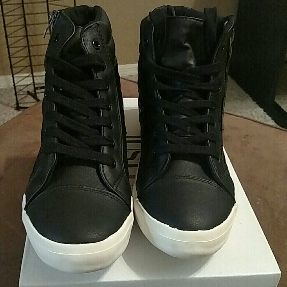 Black sneakers