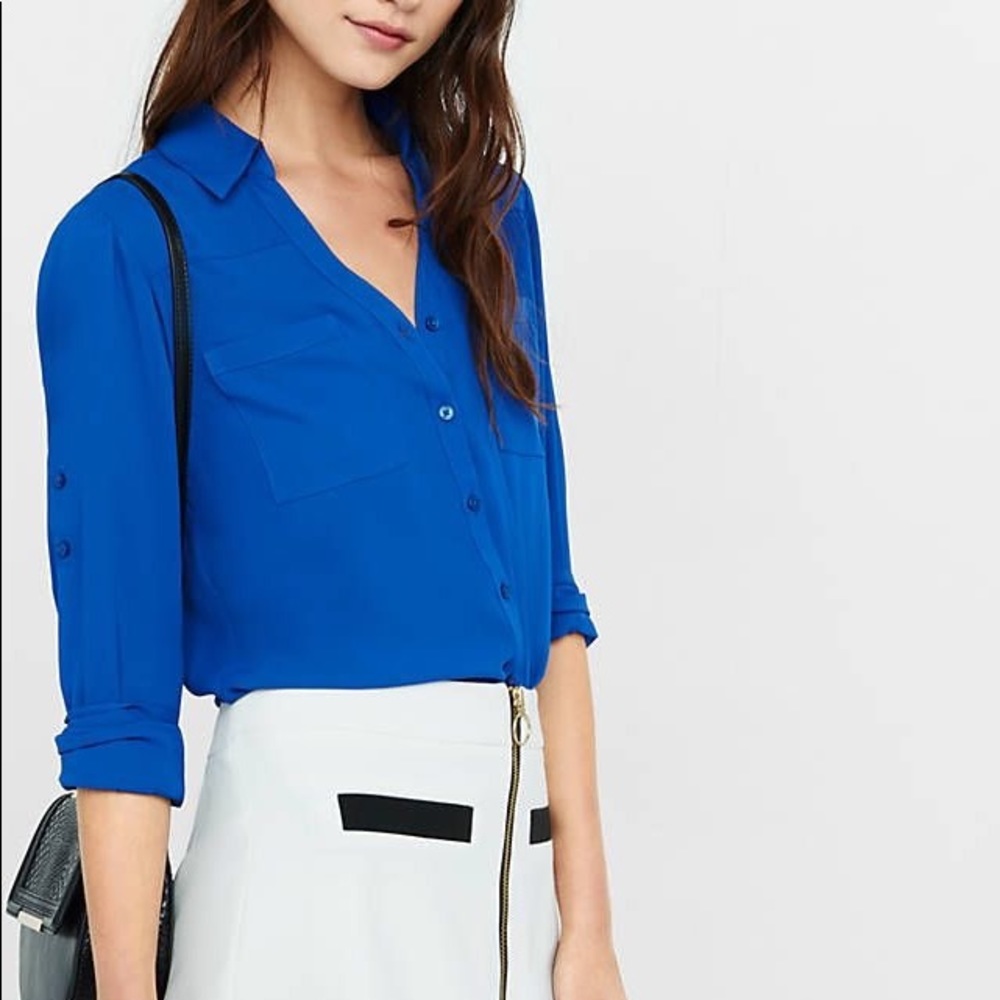 Portofino Cobalt Classic Button