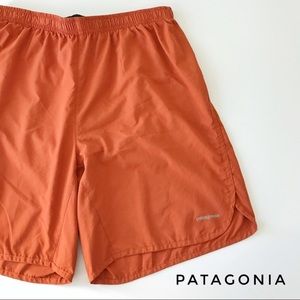 Orange Patagonia Running Shorts