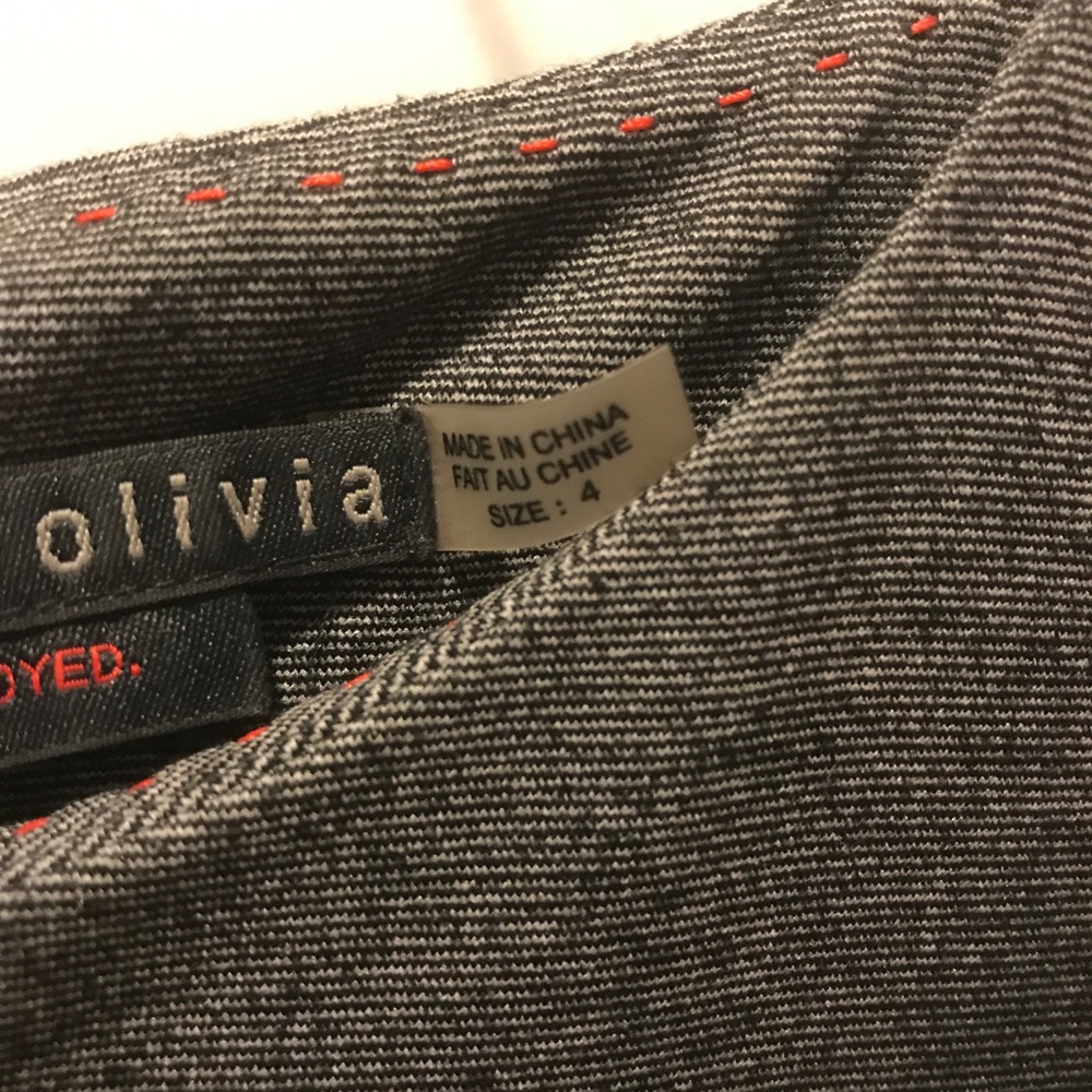 Alice + Olivia Adeline cap sleeve peplum grey - Picture 4 of 7