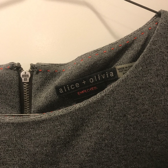 Alice + Olivia Adeline cap sleeve peplum grey - Picture 3 of 7