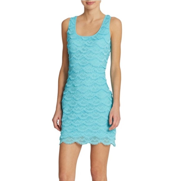 Guess Scallop Fringe Tiered Dress - Picture 8 of 8