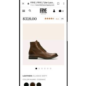 Brand New Frye Tyler Lace Up