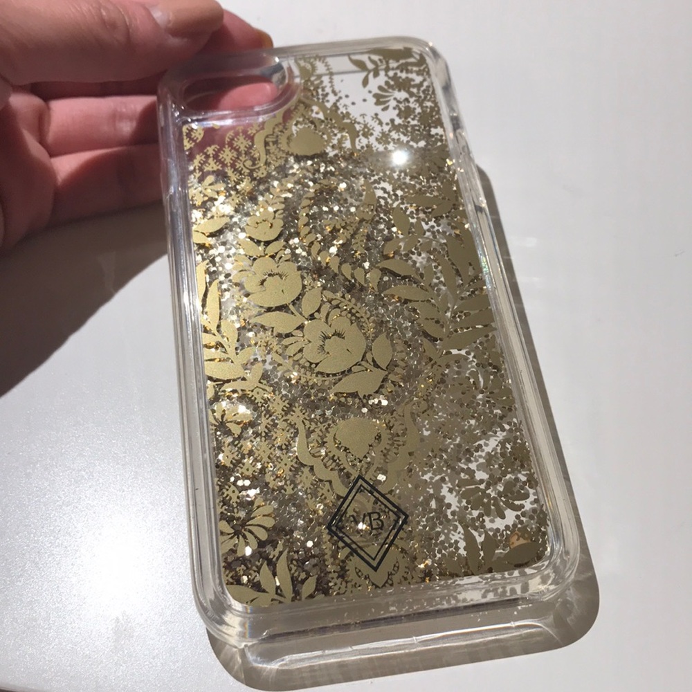 Vera bradly liquid gold glitter case iPhone 7