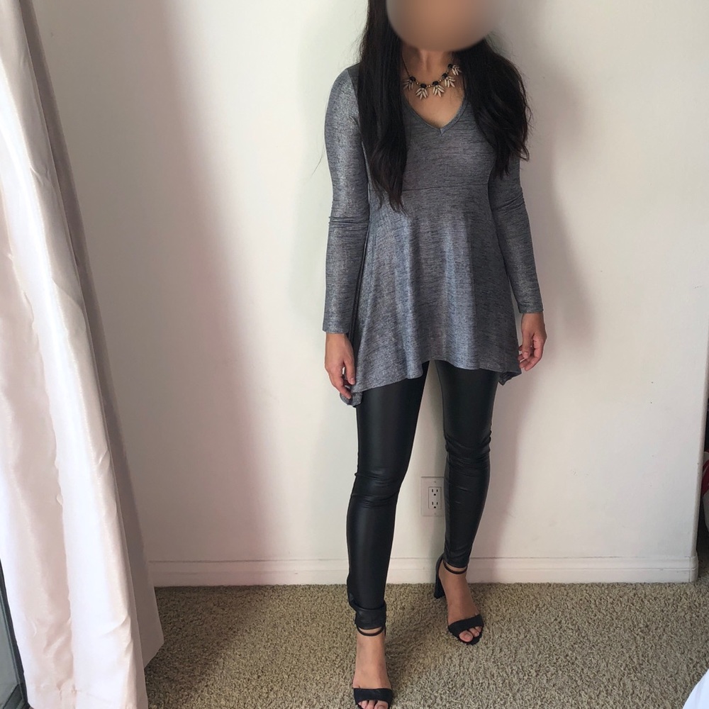 Silver/Gray Karen Kane Top