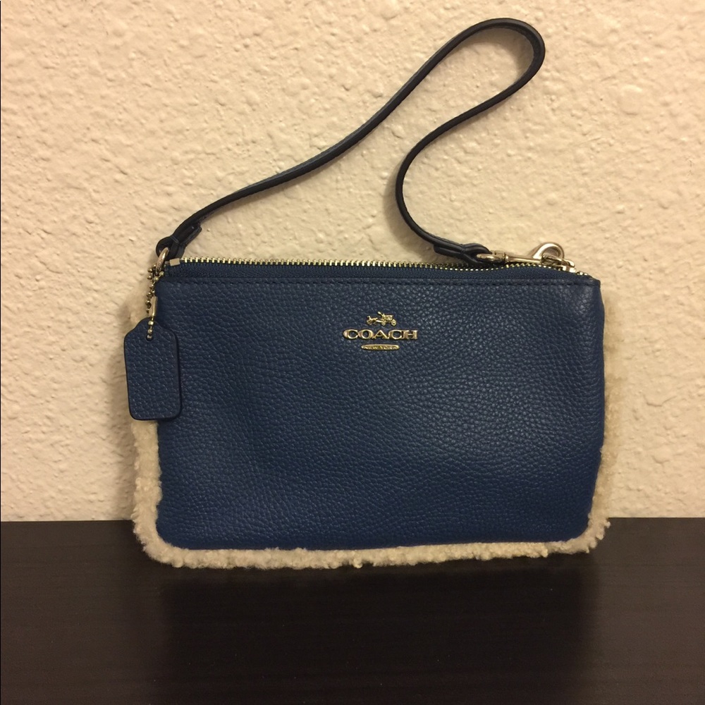 Coach Leather Wristbag