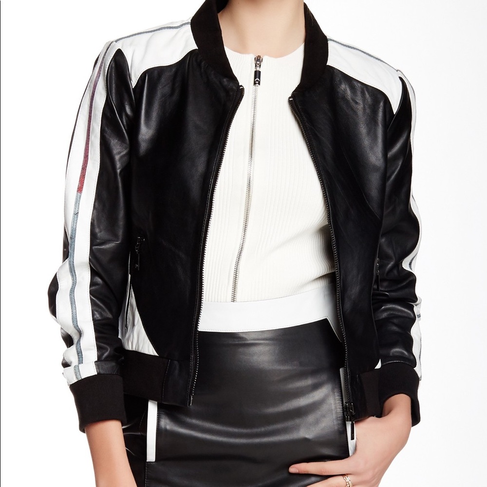 STELLA & JAMIE LUMI 100% LEATHER JACKET