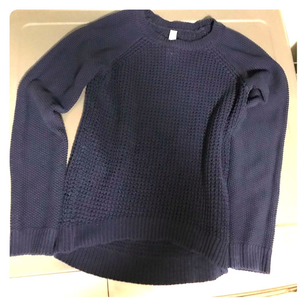SALE Aeropostale navy blue waffle knit sweater