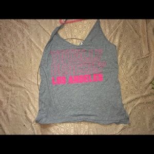 PINK totally beachin tank top