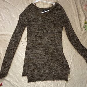 Brown knitted sweater