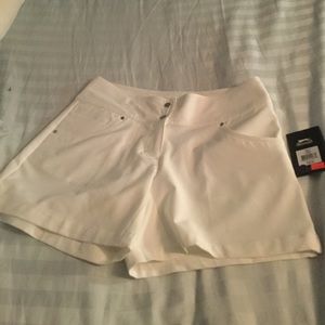 Slazenger white womens golf shorts with hydro dry!