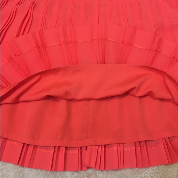 J. Crew Pleated Mini Skirt, Size 6, Salmon/Peach - Picture 2 of 8