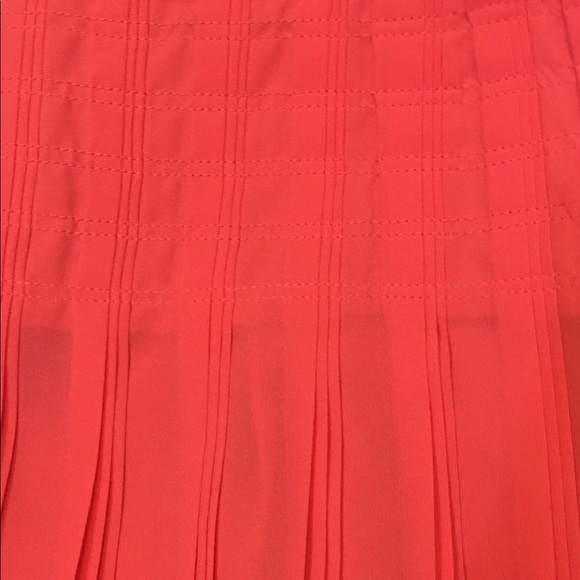 J. Crew Pleated Mini Skirt, Size 6, Salmon/Peach - Picture 6 of 8