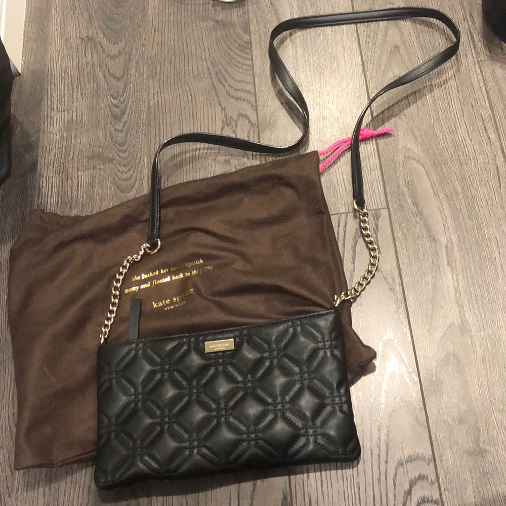 Black Kate Spade crossbody Bag.