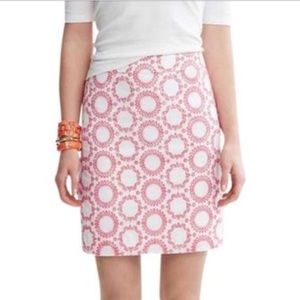 Milly x Banana Republic Eyelet Pencil Skirt