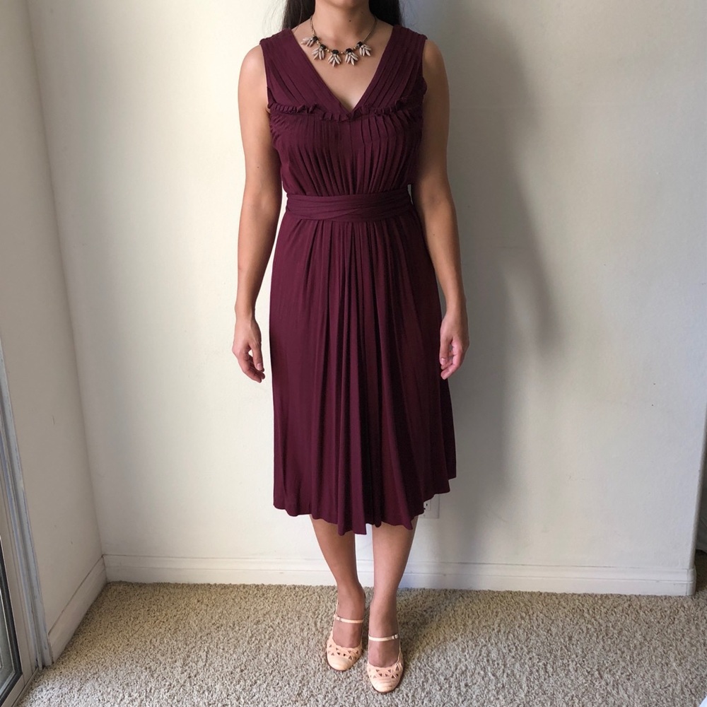 Kenneth Cole Burgundy Dress