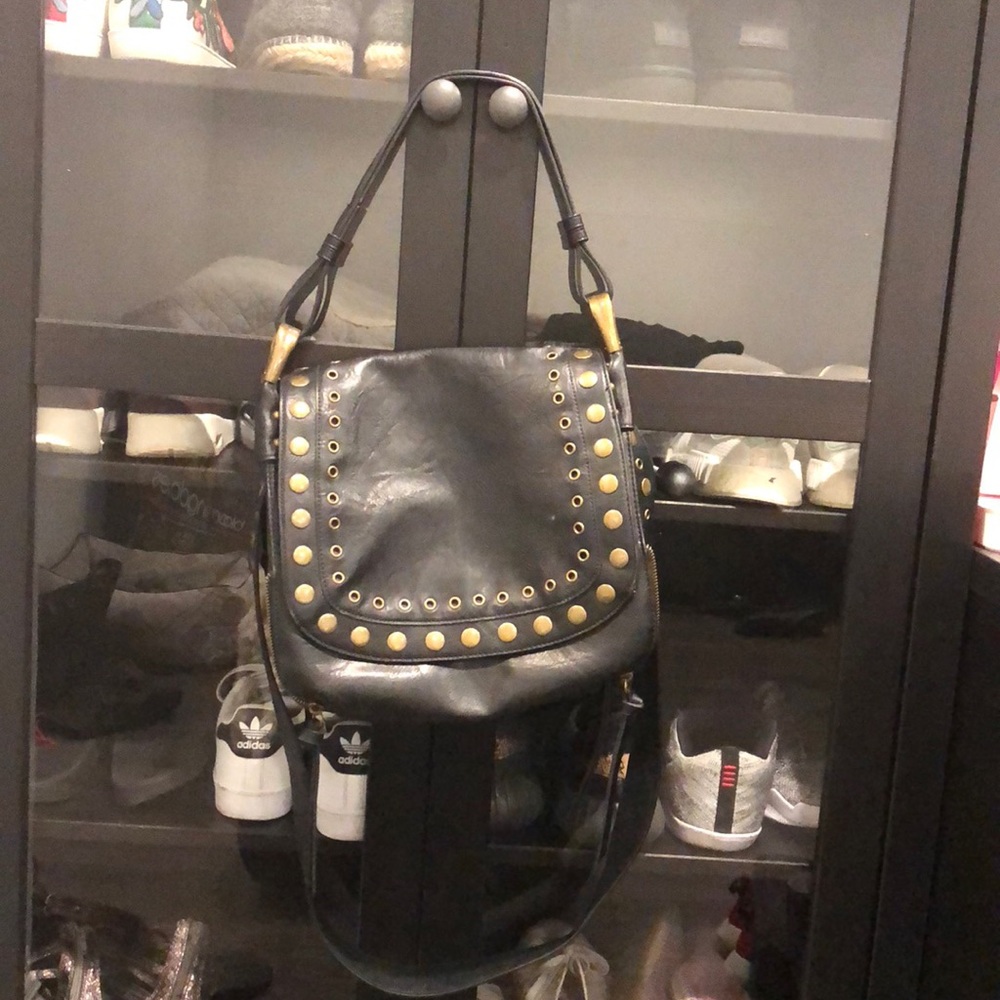 Steve Madden Black With Gold Stud Bag