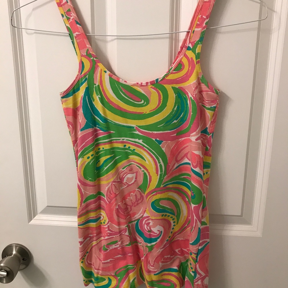 XXS Lilly Pulitzer Flamingo Tank Top