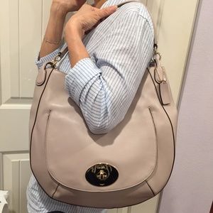 Coach Circle Hobo in Smooth Leather Handbag