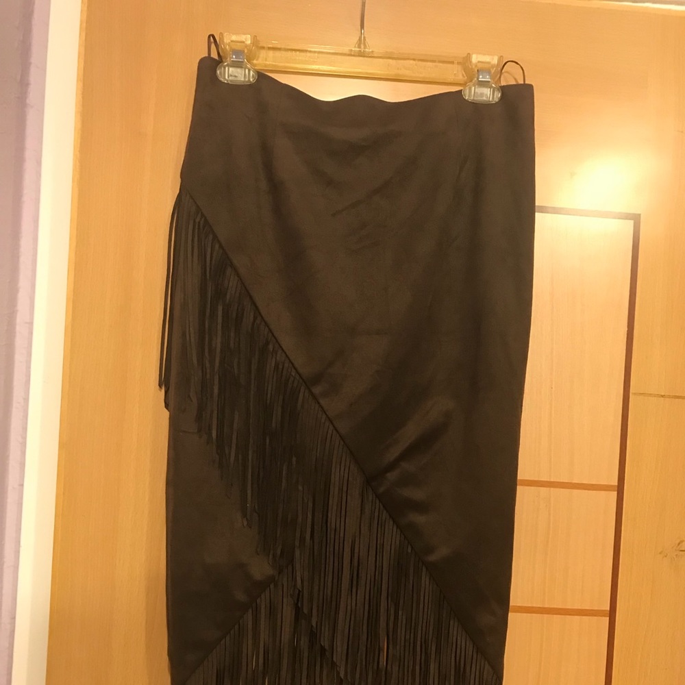 OLIVACEOUS SKIRT
