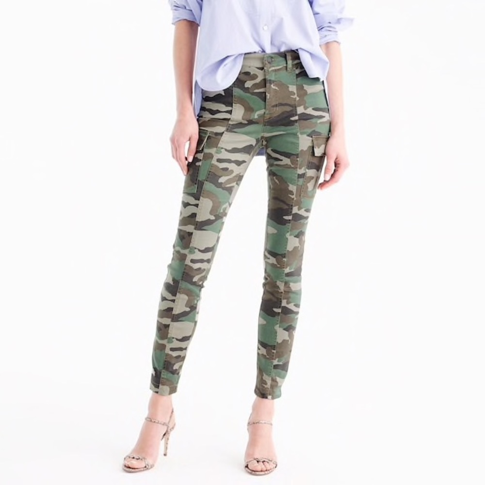 J Crew Camo Cargo Toothpick Pant
