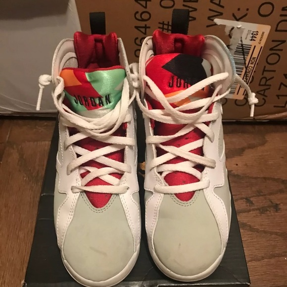 Air jordan retro 7 hare kids size 3 - Picture 2 of 4