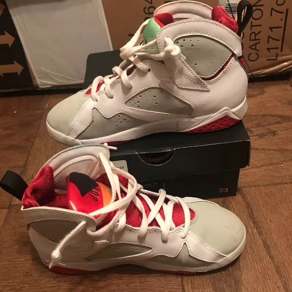 Air jordan retro 7 hare kids size 3 - Picture 4 of 4