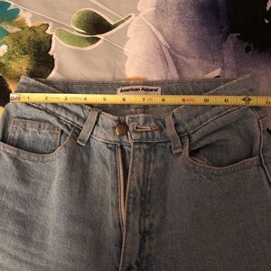 American apparel high waisted jeans!!