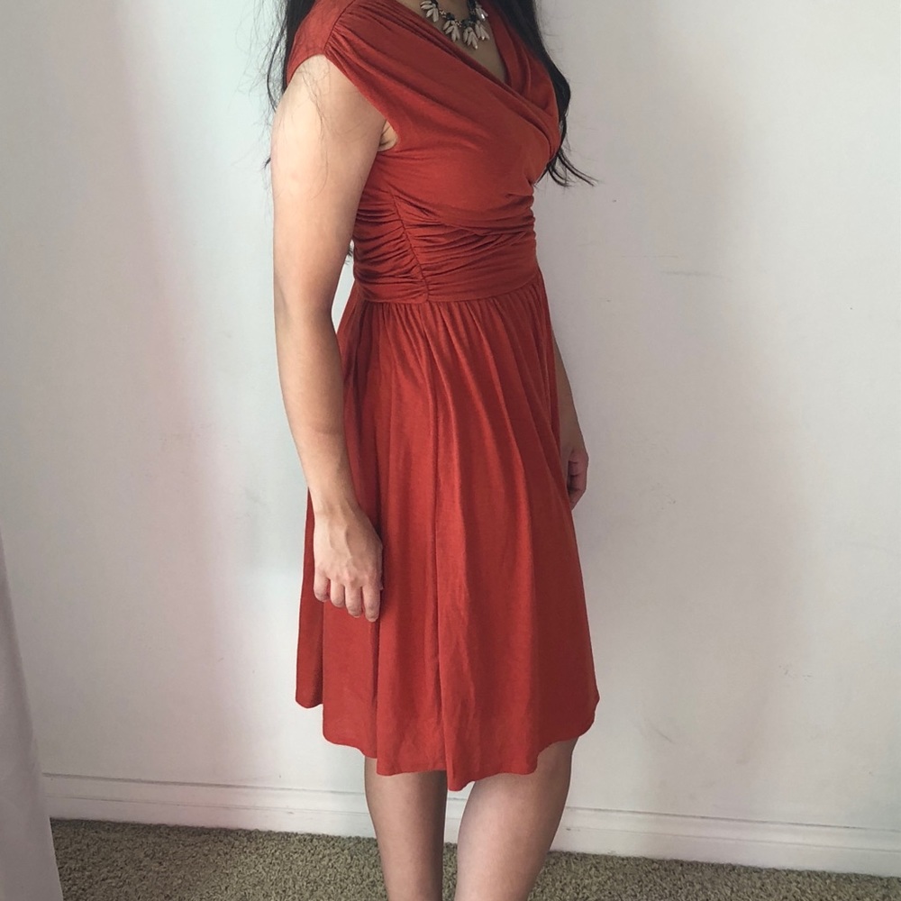 ANTHROPOLOGIE Orange Dress - Picture 3 of 3