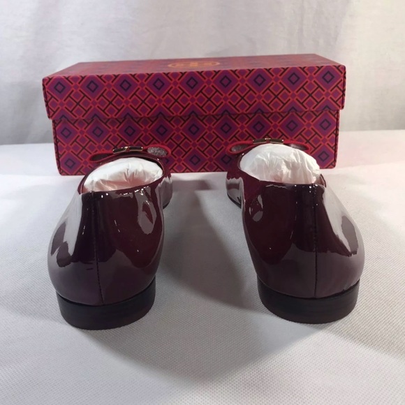 Tory Burch Leather Flat GEMINI LINK BOW Ballet - Picture 4 of 8