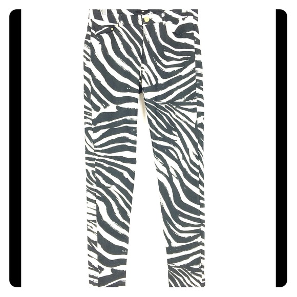 zebra print skinny jeans