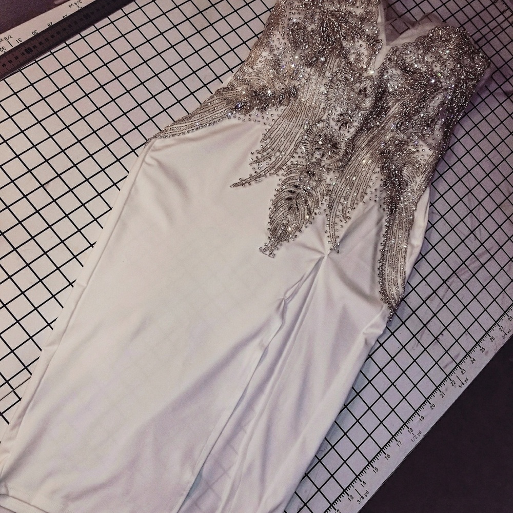 Sparkly white dress