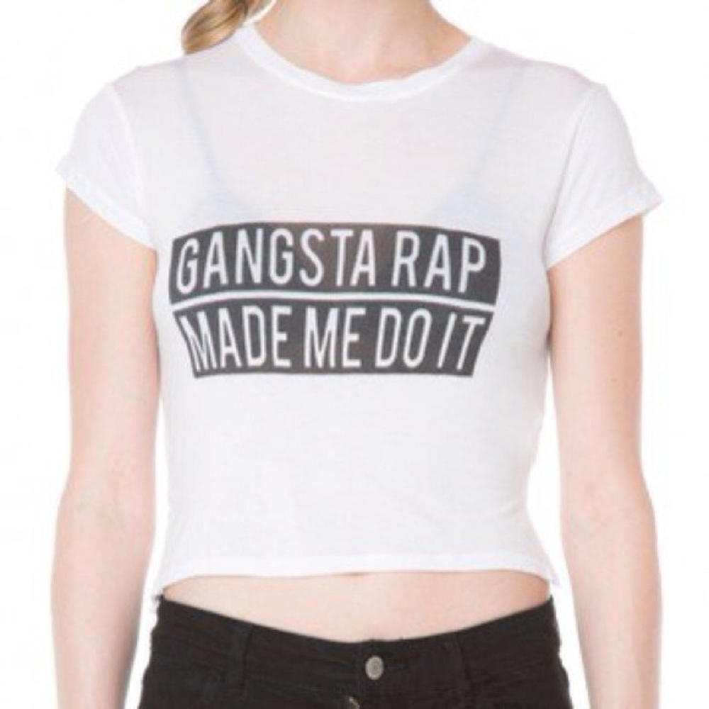 Gangsta Rap made me do it tee