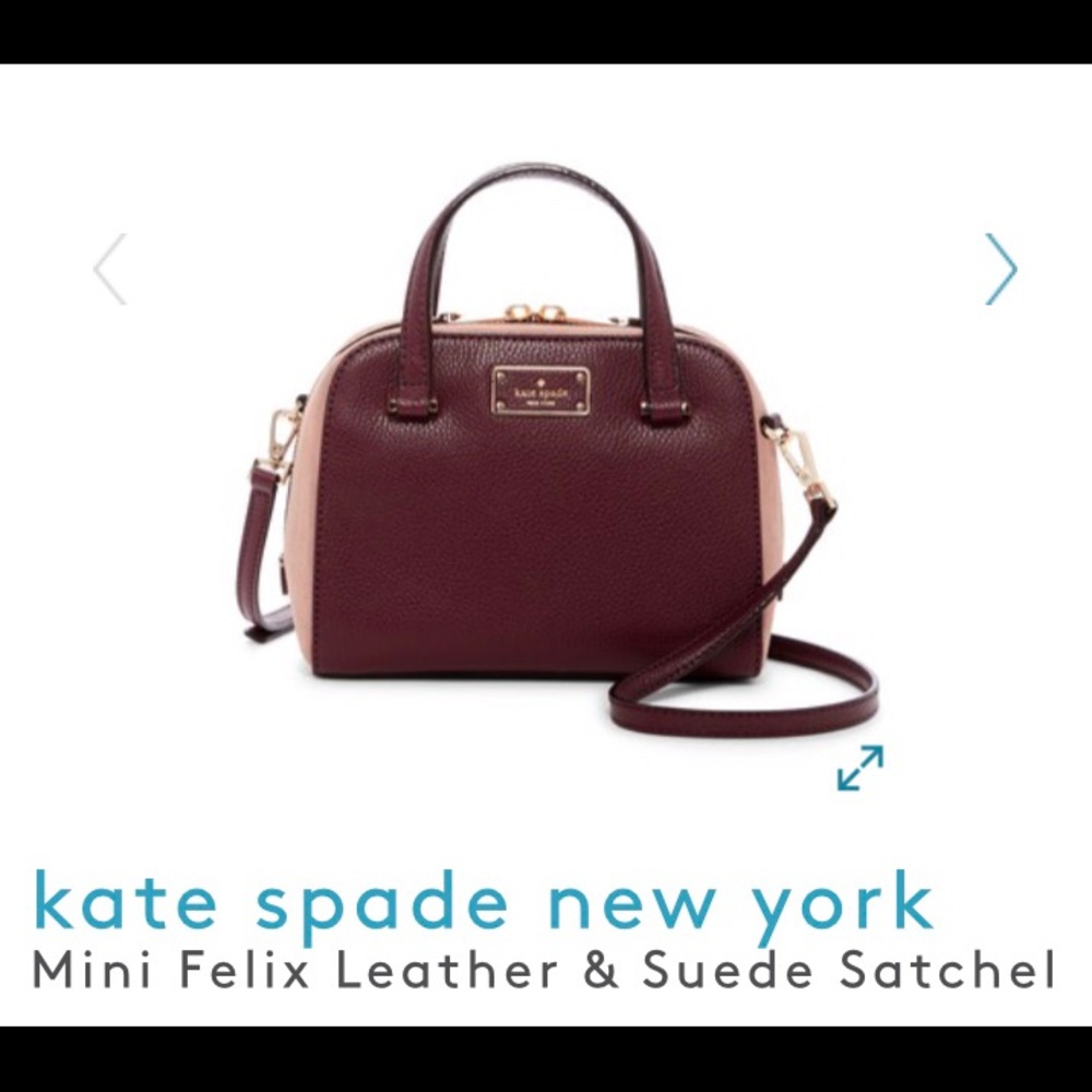 Kate Spade Mini Felix Suede Satchel
