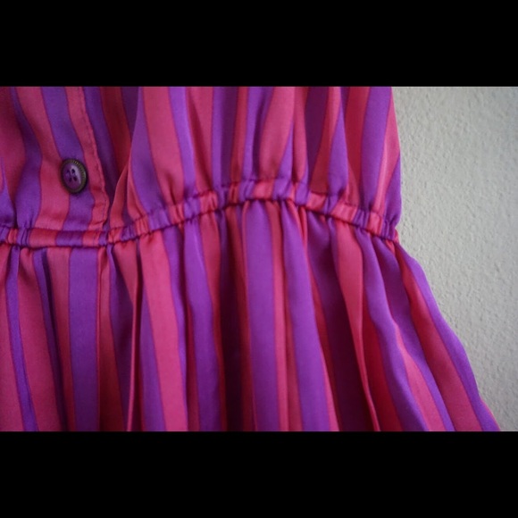 Forever 21 Fuschia Pinstriped Dress - Picture 4 of 4