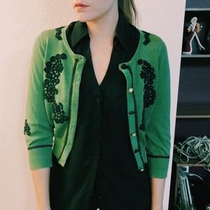 Embroidered cardigan