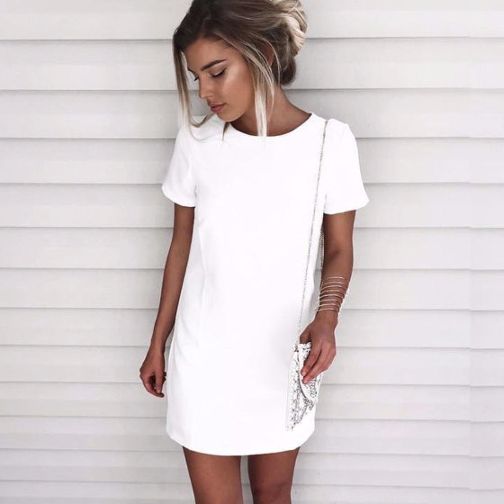 NWT Lulu's Chic Ivory Shift Dress