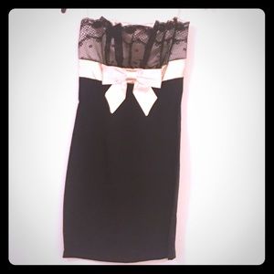 Cute strapless lace dress