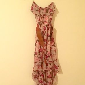 Floral high low dress