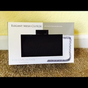 Jessica McClintock mesh clutch