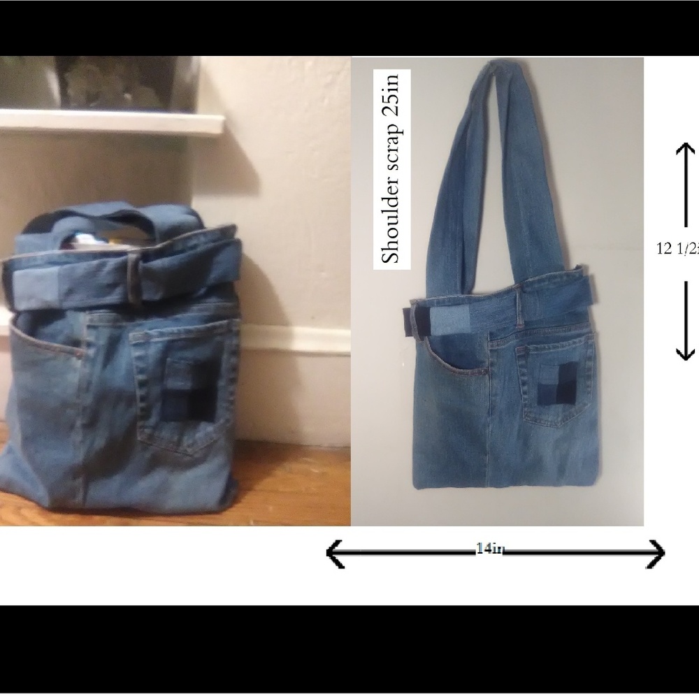 Blue jean bag