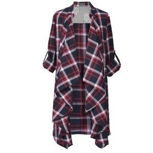 NWT Large Plaid Coverup